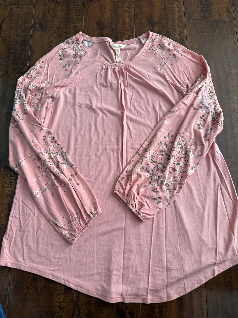 Matilda Jane Pink Floral-Print Long Sleeve Tee